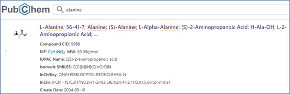 PubchemでCAS RNを調べる